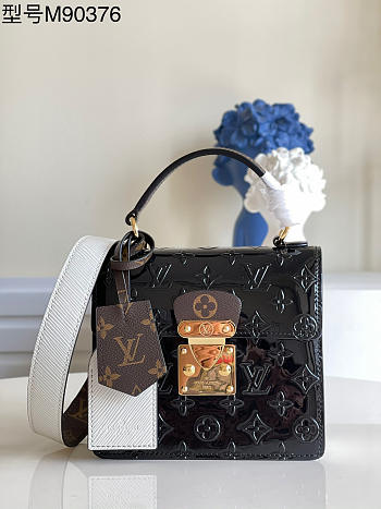 Louis Vuitton Spring Street Black Handbag M90375 Size 17 x 16 x 8.5 cm