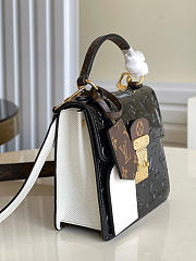 Louis Vuitton Spring Street Black Handbag M90375 Size 17 x 16 x 8.5 cm - 3