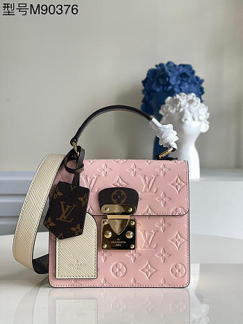 Louis Vuitton Spring Street Pink Handbag M90375 Size 17 x 16 x 8.5 cm