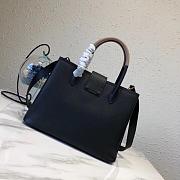 Prada Top Handle Tote Bag Black/Beige 1BG148 Size 33 × 24 × 14.5 cm - 4