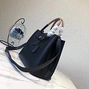 Prada Top Handle Tote Bag Black/Beige 1BG148 Size 33 × 24 × 14.5 cm - 6