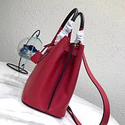 Prada Top Handle Tote Bag Red/Black 1BG148 Size 33 × 24 × 14.5 cm - 5