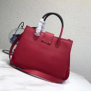 Prada Top Handle Tote Bag Red/Black 1BG148 Size 33 × 24 × 14.5 cm - 2