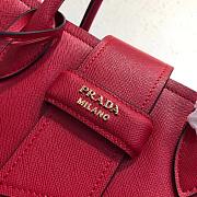 Prada Top Handle Tote Bag Red/Black 1BG148 Size 33 × 24 × 14.5 cm - 6