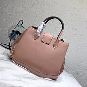 Prada Top Handle Tote Bag Power Pink/Black 1BG148 Size 33 × 24 × 14.5 cm - 4