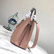 Prada Top Handle Tote Bag Power Pink/Black 1BG148 Size 33 × 24 × 14.5 cm - 5