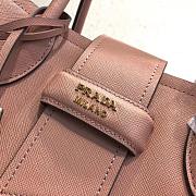Prada Top Handle Tote Bag Power Pink/Black 1BG148 Size 33 × 24 × 14.5 cm - 6