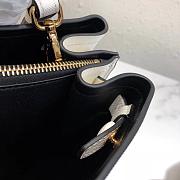 Prada Top Handle Tote Bag White/Black 1BG148 Size 33 × 24 × 14.5 cm - 6