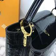 Louis Vuitton Capucines MM Black Crocodile N92967 Size 31 x 20 x 11 cm - 3