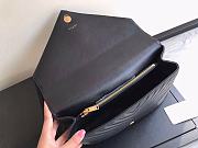 YSL Large College Tote Gold Metal Black Leather 392738 32 x 21 x 8 cm - 6