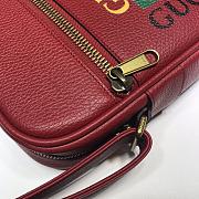 Gucci Print Shoulder Bag Leather Red 523591 Size 21 x 25.5 x 8 cm - 4