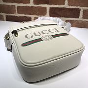 Gucci Print Shoulder Bag Leather White 523591 Size 21 x 25.5 x 8 cm - 5