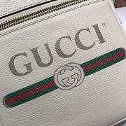 Gucci Print Shoulder Bag Leather White 523591 Size 21 x 25.5 x 8 cm - 2