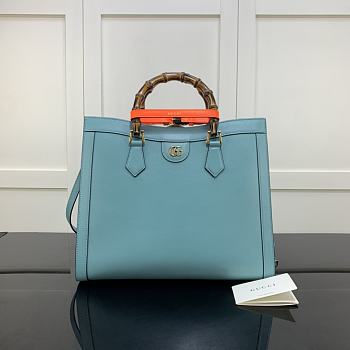 Gucci Diana Medium Tote Bag Blue 655658 Size 35 x 30 x 14 cm