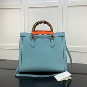 Gucci Diana Medium Tote Bag Blue 655658 Size 35 x 30 x 14 cm - 2