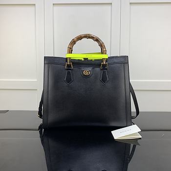 Gucci Diana Medium Tote Bag Black 655658 Size 35 x 30 x 14 cm