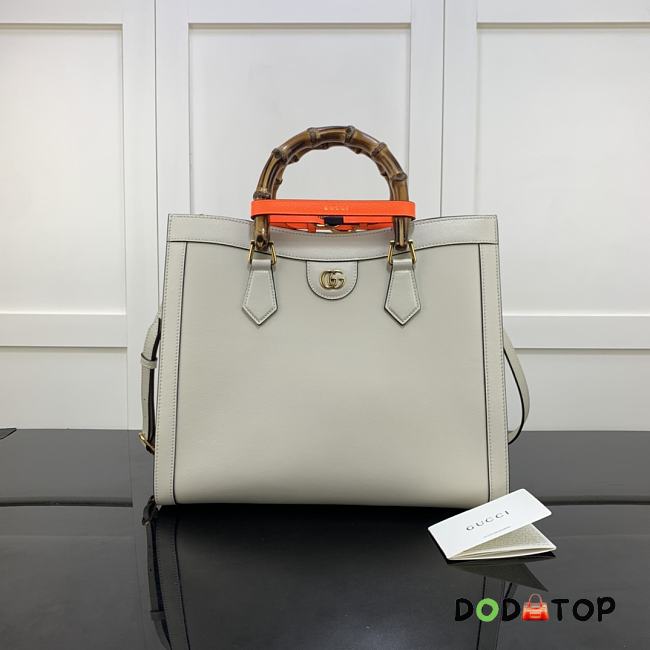 Gucci Diana Medium Tote Bag White 655658 Size 35 x 30 x 14 cm - 1