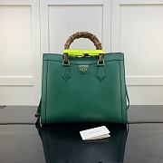Gucci Diana Medium Tote Bag Green 655658 Size 35 x 30 x 14 cm - 1