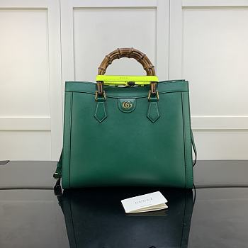 Gucci Diana Medium Tote Bag Green 655658 Size 35 x 30 x 14 cm