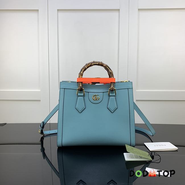 Gucci Diana Small Tote Bag Blue 660195 Size 27 x 24 x 11 cm - 1