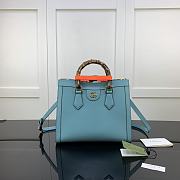 Gucci Diana Small Tote Bag Blue 660195 Size 27 x 24 x 11 cm - 1