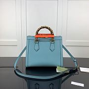 Gucci Diana Small Tote Bag Blue 660195 Size 27 x 24 x 11 cm - 5