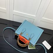 Gucci Diana Small Tote Bag Blue 660195 Size 27 x 24 x 11 cm - 4