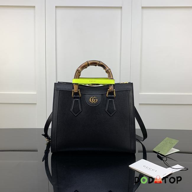 Gucci Diana Small Tote Bag Black 660195 Size 27 x 24 x 11 cm - 1