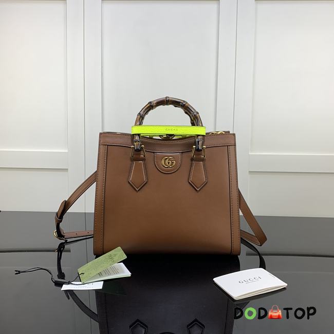 Gucci Diana Small Tote Bag Brown 660195 Size 27 x 24 x 11 cm - 1