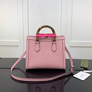 Gucci Diana Small Tote Bag Pink 660195 Size 27 x 24 x 11 cm - 5