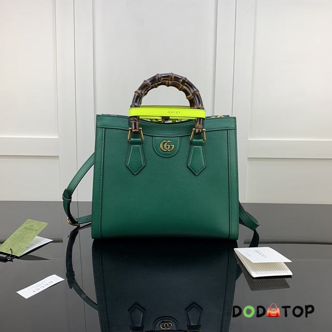 Gucci Diana Small Tote Bag Green 660195 Size 27 x 24 x 11 cm - 1