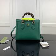 Gucci Diana Small Tote Bag Green 660195 Size 27 x 24 x 11 cm - 1