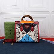 Gucci Diana Small Red Python Tote Bag 660195 Size 27 x 24 x 11 cm - 1