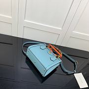 Gucci Diana Mini Tote Bag Blue 655661 Size 20 x 16 x 10 cm - 3