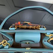 Gucci Diana Mini Tote Bag Blue 655661 Size 20 x 16 x 10 cm - 6