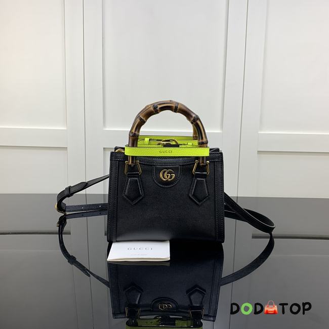 Gucci Diana Mini Tote Bag Black 655661 Size 20 x 16 x 10 cm - 1