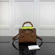 Gucci Diana Mini Tote Bag Brown 655661 Size 20 x 16 x 10 cm - 1
