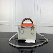 Gucci Diana Mini Tote Bag White 655661 Size 20 x 16 x 10 cm - 3