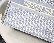 Dior Book Tote Gray Oblique Embroidery M1286 Size 41.5 x 34.5 x 16 cm - 4