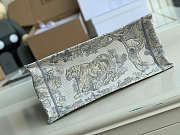 Dior Small Book Tote Gray Toile De Jouy Embroidery M1296 Size 36.5 x 28 x 14 cm - 4