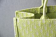 Dior Book Tote Lime Oblique Embroidery M1286 Size 41.5 x 34.5 x 16 cm - 4