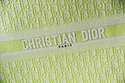 Dior Book Tote Lime Oblique Embroidery M1286 Size 41.5 x 34.5 x 16 cm - 6