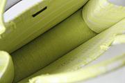 Dior Small Book Tote Lime Oblique Embroidery M1296 Size 36.5 x 28 x 14 cm - 2