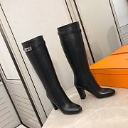 Hermes Boots with Silver Hardware - 2