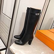 Hermes Boots with Silver Hardware - 5