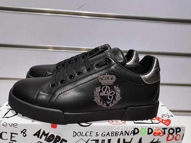 Dolce & Gabbana Portofino Low-Top Sneakers Black - 1