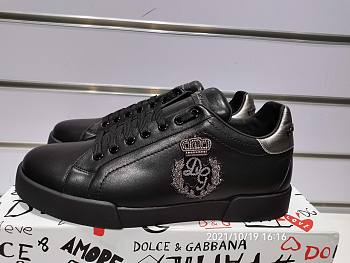 Dolce & Gabbana Portofino Low-Top Sneakers Black