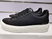 Versace La Greca Lace-Up Sneakers Black - 1