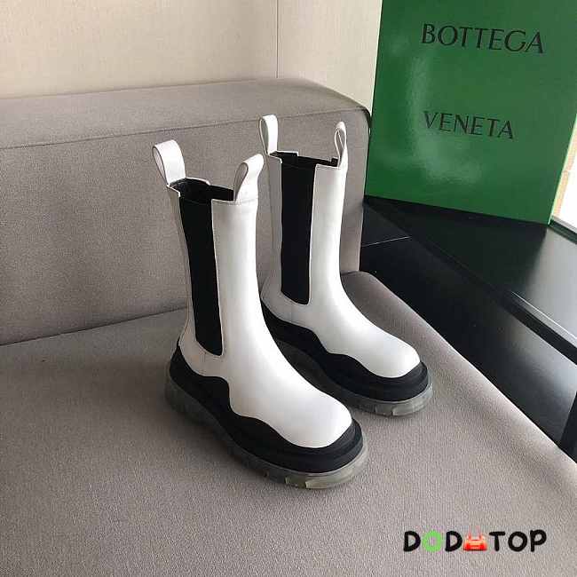 Bottega Veneta Boots in White/Black - 1