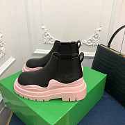 Bottega Veneta Short Boots in Black/ Pink - 4